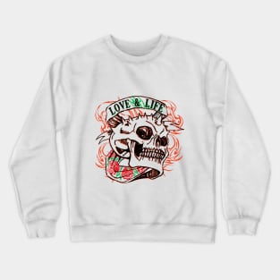 Love & Life by Grafixs©/ Miguel Heredia Crewneck Sweatshirt